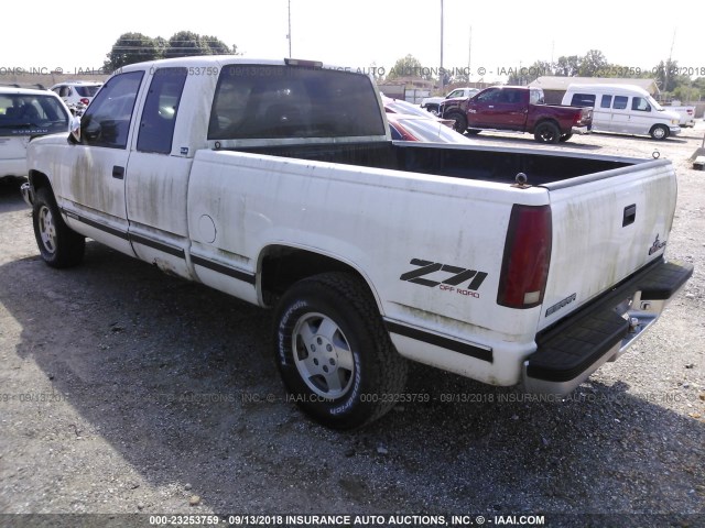 1GTEK19K7RE563962 - 1994 GMC SIERRA K1500 WHITE photo 3