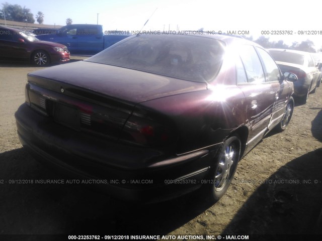 2G4WF551511106713 - 2001 BUICK REGAL GS BURGUNDY photo 4