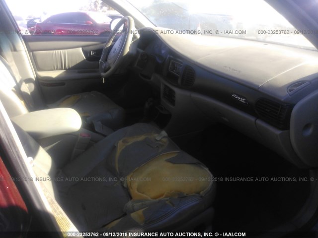 2G4WF551511106713 - 2001 BUICK REGAL GS BURGUNDY photo 5