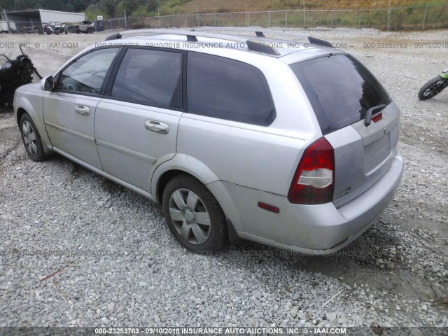 KL5JD86Z97K548614 - 2007 SUZUKI FORENZA CONVENIENCE/POPULAR SILVER photo 3