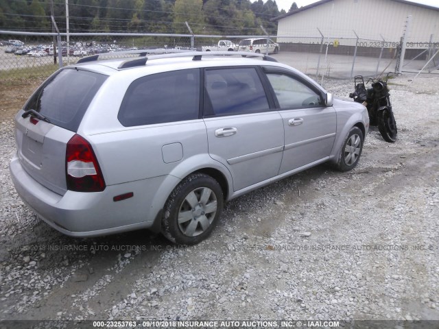 KL5JD86Z97K548614 - 2007 SUZUKI FORENZA CONVENIENCE/POPULAR SILVER photo 4