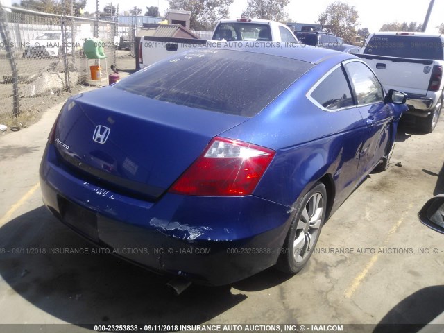 1HGCS12328A028619 - 2008 HONDA Accord LX-S BLUE photo 4