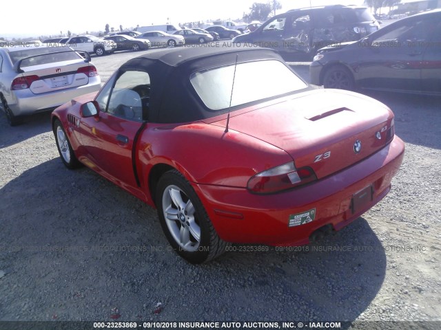 4USCH9344YLF87951 - 2000 BMW Z3 2.3 RED photo 3