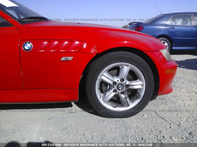 4USCH9344YLF87951 - 2000 BMW Z3 2.3 RED photo 6