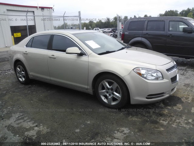 1G1ZH57BX9F101215 - 2009 CHEVROLET MALIBU 1LT GOLD photo 1