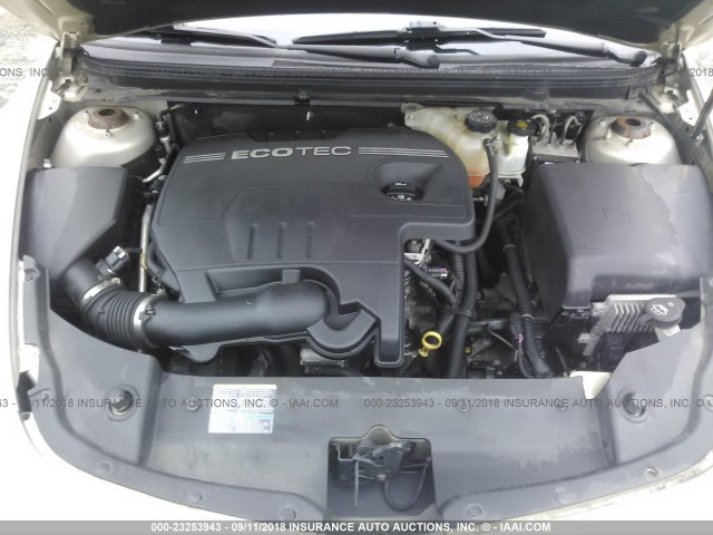 1G1ZH57BX9F101215 - 2009 CHEVROLET MALIBU 1LT GOLD photo 10