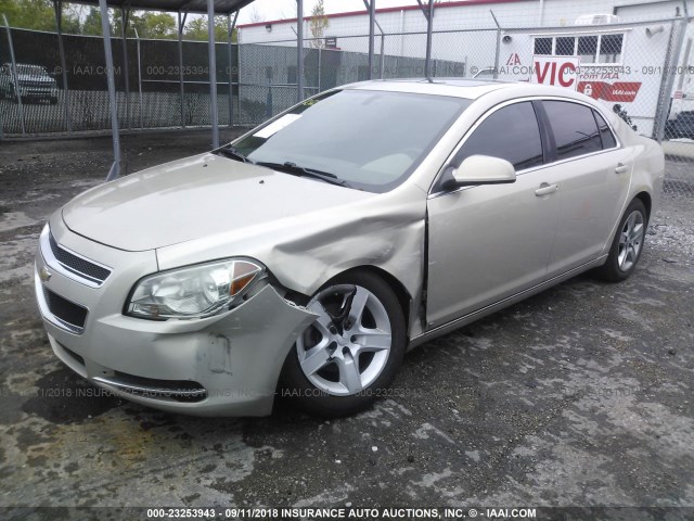 1G1ZH57BX9F101215 - 2009 CHEVROLET MALIBU 1LT GOLD photo 2