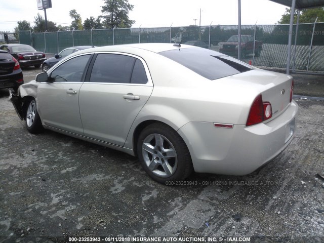 1G1ZH57BX9F101215 - 2009 CHEVROLET MALIBU 1LT GOLD photo 3