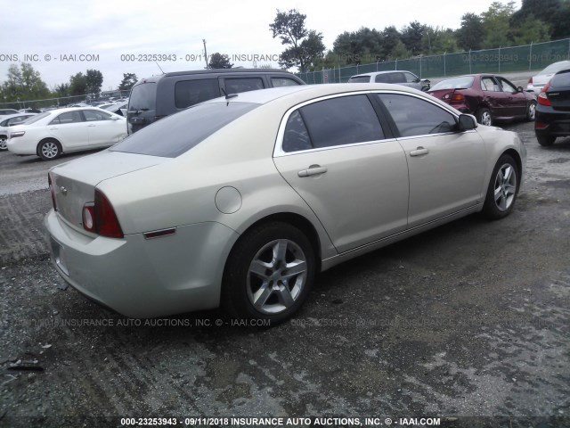 1G1ZH57BX9F101215 - 2009 CHEVROLET MALIBU 1LT GOLD photo 4