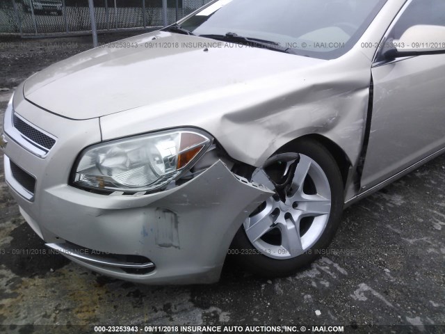 1G1ZH57BX9F101215 - 2009 CHEVROLET MALIBU 1LT GOLD photo 6