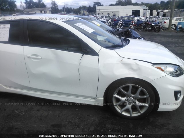 JM1BL1L44C1648492 - 2012 MAZDA SPEED 3 WHITE photo 6