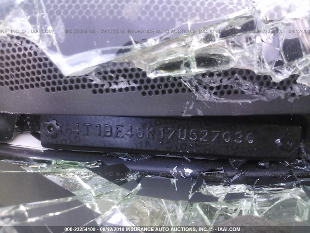 4T1BE46K17U527036 - 2007 TOYOTA CAMRY NEW GENERAT CE/LE/XLE/SE WHITE photo 9