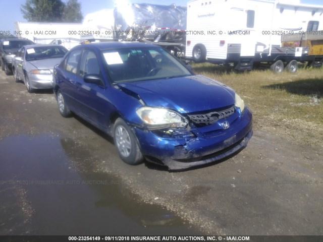 1HGES163X5L015278 - 2005 HONDA CIVIC DX VP Mavi foto 1