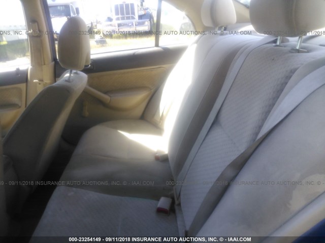 1HGES163X5L015278 - 2005 HONDA CIVIC DX VP Mavi foto 8