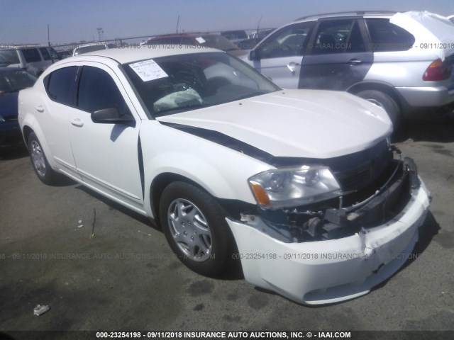 1B3LC46K48N584858 - 2008 DODGE AVENGER SE WHITE photo 1