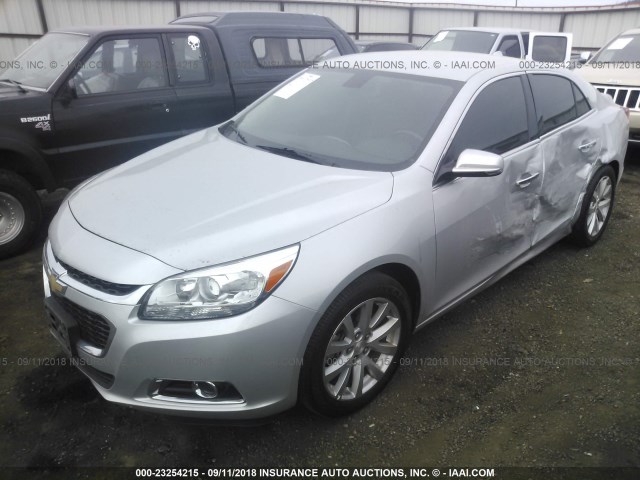 1G11H5SL5EF261767 - 2014 CHEVROLET MALIBU LTZ 银色 照片 2