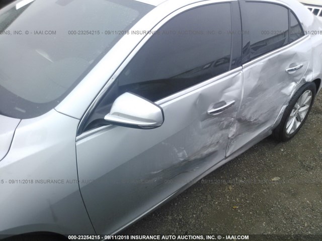 1G11H5SL5EF261767 - 2014 CHEVROLET MALIBU LTZ 银色 照片 6