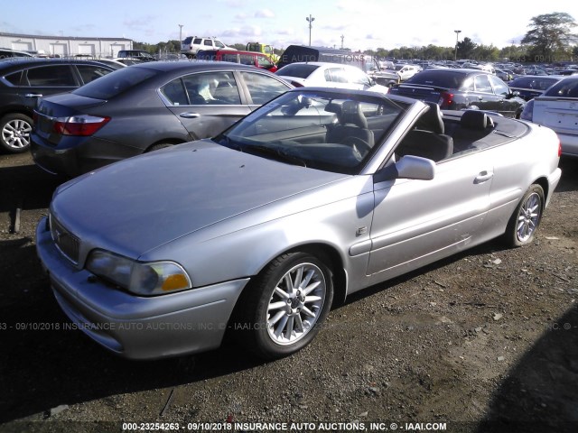 YV1NC56D9XJ001263 - 1999 VOLVO C70 TURBO SILVER photo 2