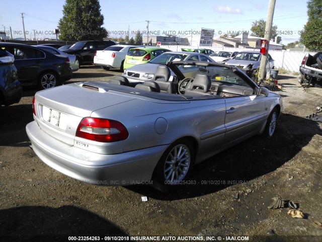 YV1NC56D9XJ001263 - 1999 VOLVO C70 TURBO SILVER photo 4