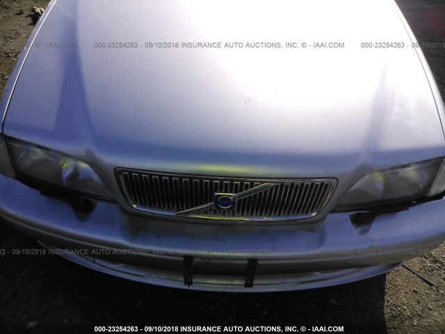 YV1NC56D9XJ001263 - 1999 VOLVO C70 TURBO SILVER photo 6