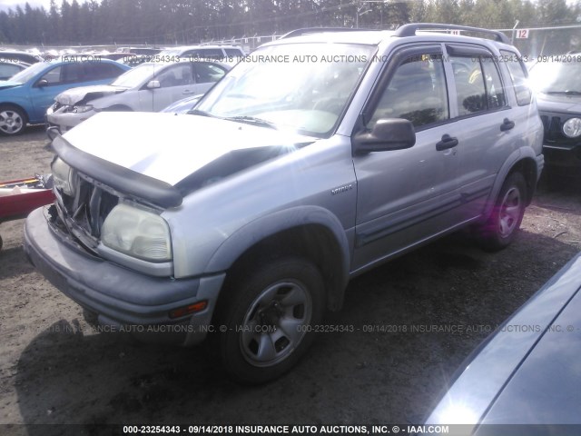 2S3TD62VX46102725 - 2004 SUZUKI VITARA LX SILVER photo 2