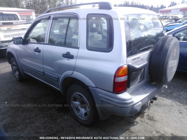 2S3TD62VX46102725 - 2004 SUZUKI VITARA LX SILVER photo 3