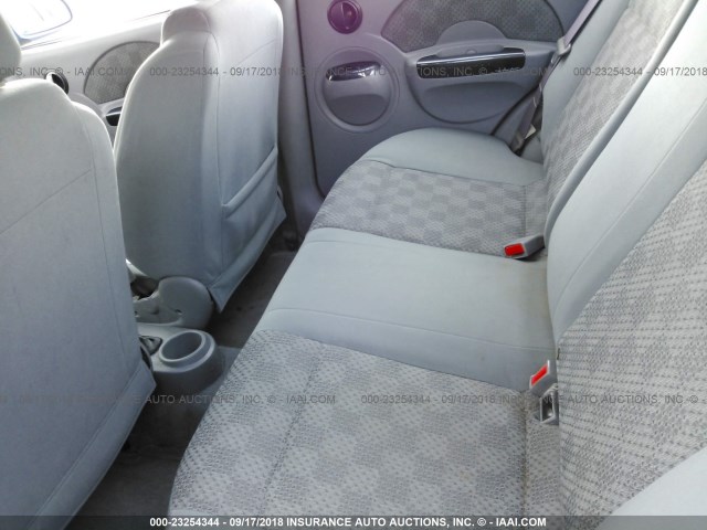 KL1TD52605B360095 - 2005 CHEVROLET AVEO LS BLUE photo 8