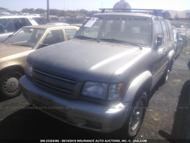 JACDJ58X5Y7J04143 - 2000 ISUZU TROOPER S/LS/LIMITED GRAY photo 2