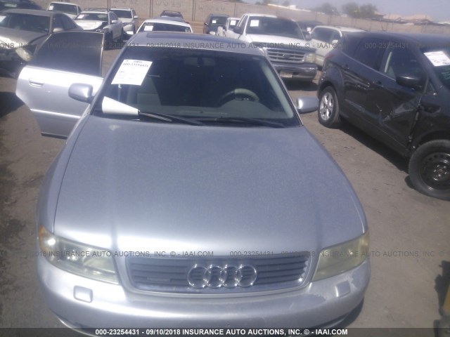 WAUCB28D7XA218805 - 1999 AUDI A4 1.8T QUATTRO SILVER photo 6