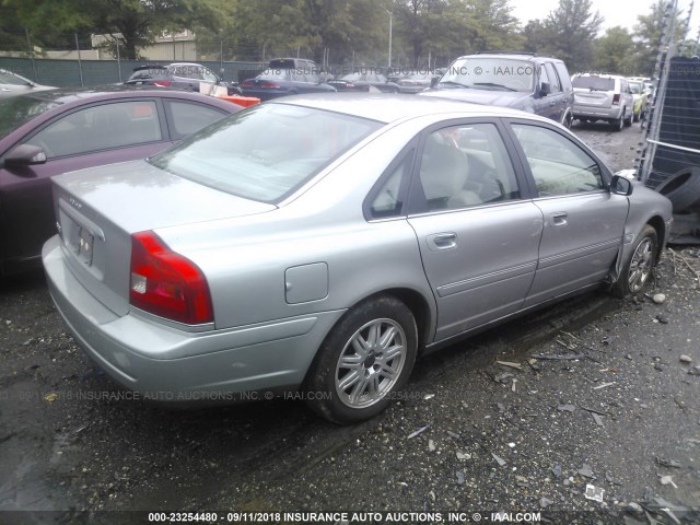 YV1TS59H941381841 - 2004 VOLVO S80 2.5T GREEN photo 4