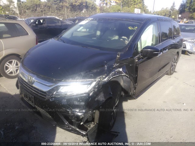 5FNRL6H93JB004051 - 2018 HONDA ODYSSEY ELITE Negro foto 2
