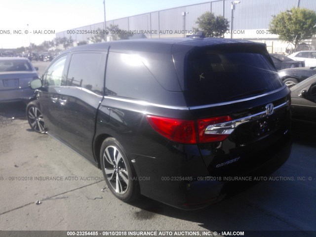 5FNRL6H93JB004051 - 2018 HONDA ODYSSEY ELITE Negro foto 3