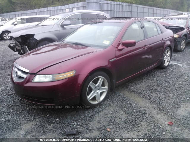 19UUA66286A073339 - 2006 ACURA 3.2TL RED photo 2