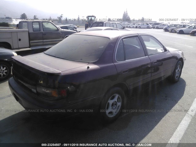4T1BG12K2TU676015 - 1996 TOYOTA CAMRY DX/LE/XLE RED photo 4