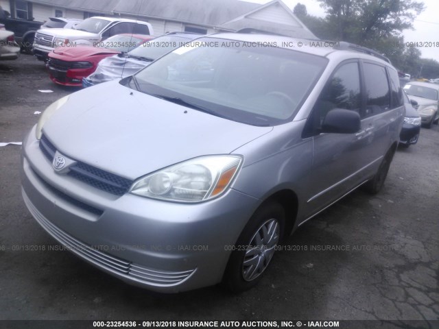 5TDZA23C84S032817 - 2004 TOYOTA SIENNA CE/LE SILVER photo 2