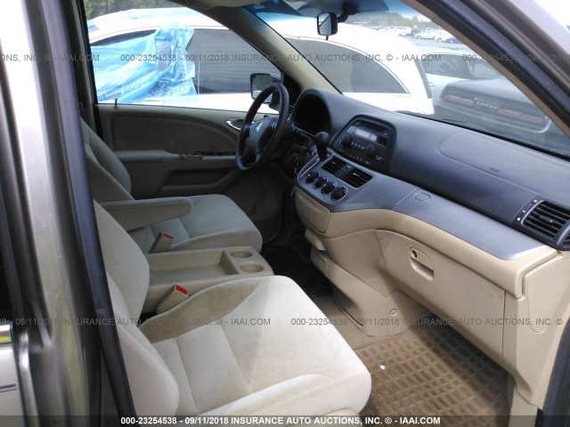 5FNRL3H22AB009632 - 2010 HONDA ODYSSEY LX TAN photo 5