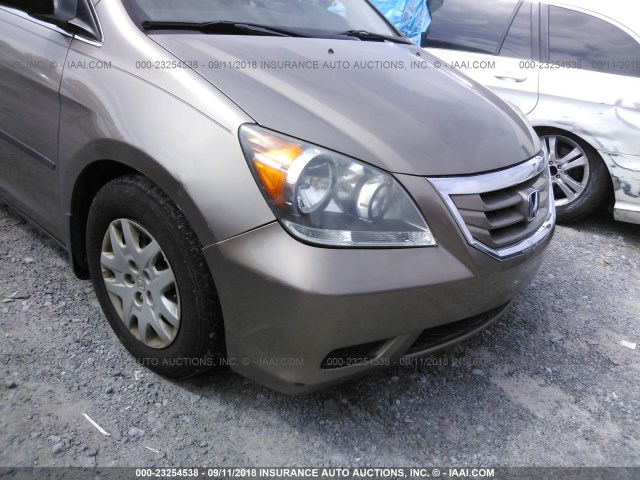 5FNRL3H22AB009632 - 2010 HONDA ODYSSEY LX TAN photo 6