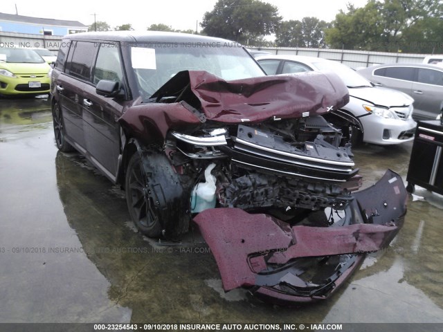 2FMGK5D86GBA11546 - 2016 FORD FLEX LIMITED MAROON photo 1