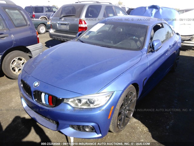 WBA3V5C52EJ969414 - 2014 BMW 428 I BLUE photo 2