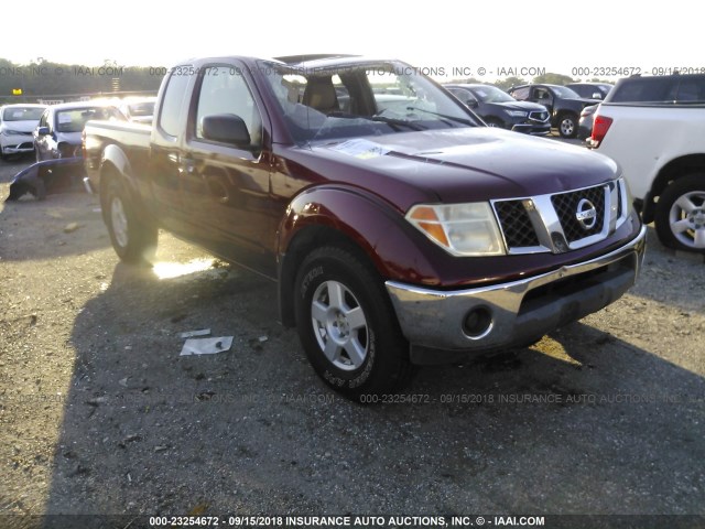 1N6AD06W76C417978 - 2006 NISSAN FRONTIER KING CAB LE/SE/OFF ROAD MAROON photo 1