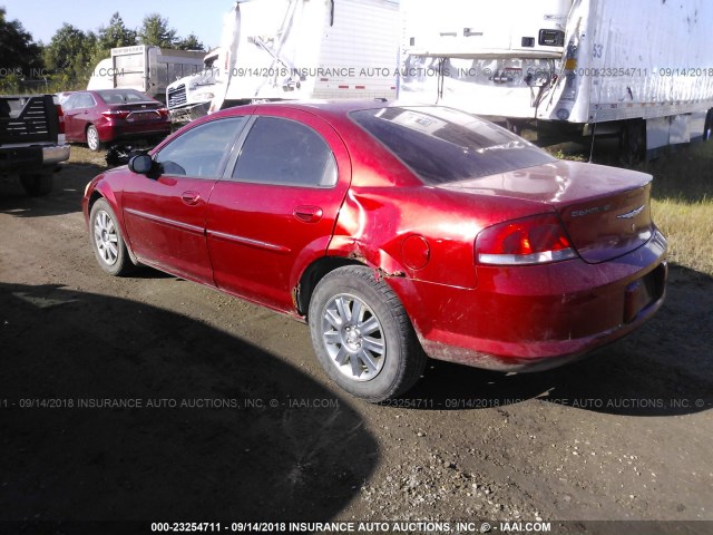 1C3EL66RX6N206030 - 2006 CHRYSLER SEBRING LIMITED RED photo 3