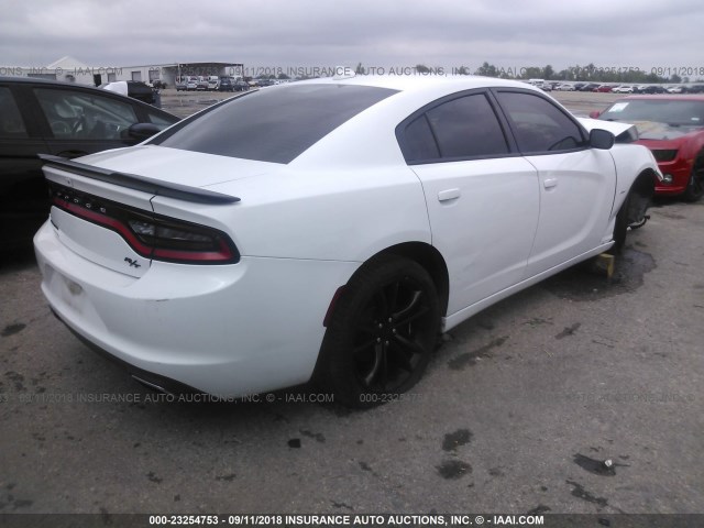 2C3CDXCT8GH253951 - 2016 DODGE CHARGER R/T WHITE photo 4