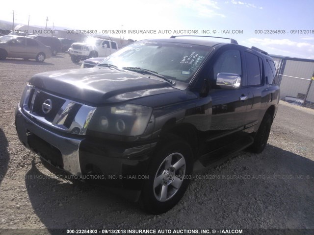 5N1AA08A57N712799 - 2007 NISSAN ARMADA SE/LE BLACK photo 2