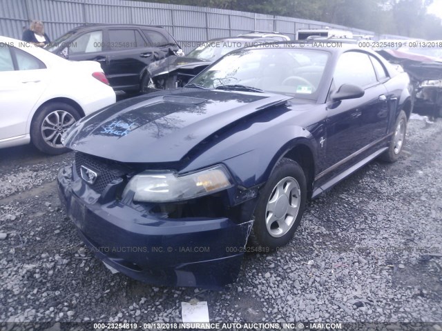 1FAFP40401F193027 - 2001 FORD MUSTANG BLUE photo 2