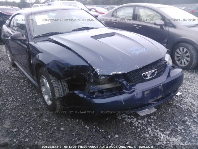1FAFP40401F193027 - 2001 FORD MUSTANG BLUE photo 6