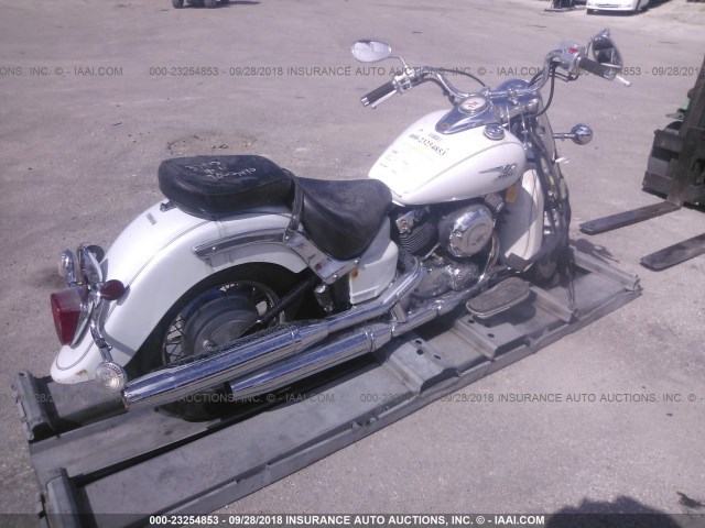 JYAVM01E49A127440 - 2009 YAMAHA XVS650 A/AT WHITE photo 4