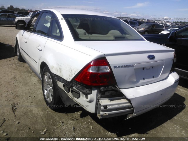 1FAHP24156G134179 - 2006 FORD FIVE HUNDRED SEL WHITE photo 3