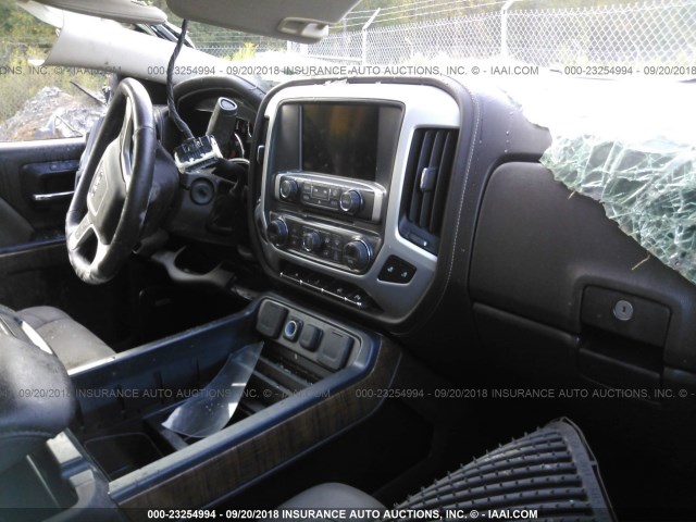 3GTU2VEC7EG203336 - 2014 GMC SIERRA K1500 SLT WHITE photo 5