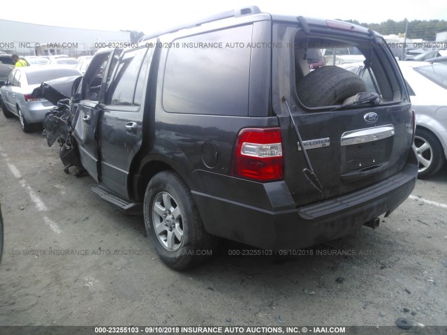 1FMFU16537LA79675 - 2007 FORD EXPEDITION XLT BLACK photo 3