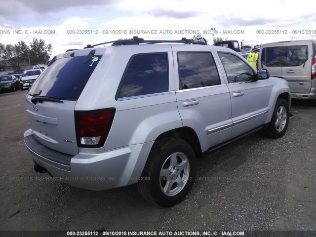 1J4HR58N05C546027 - 2005 JEEP GRAND CHEROKEE LIMITED SILVER photo 4
